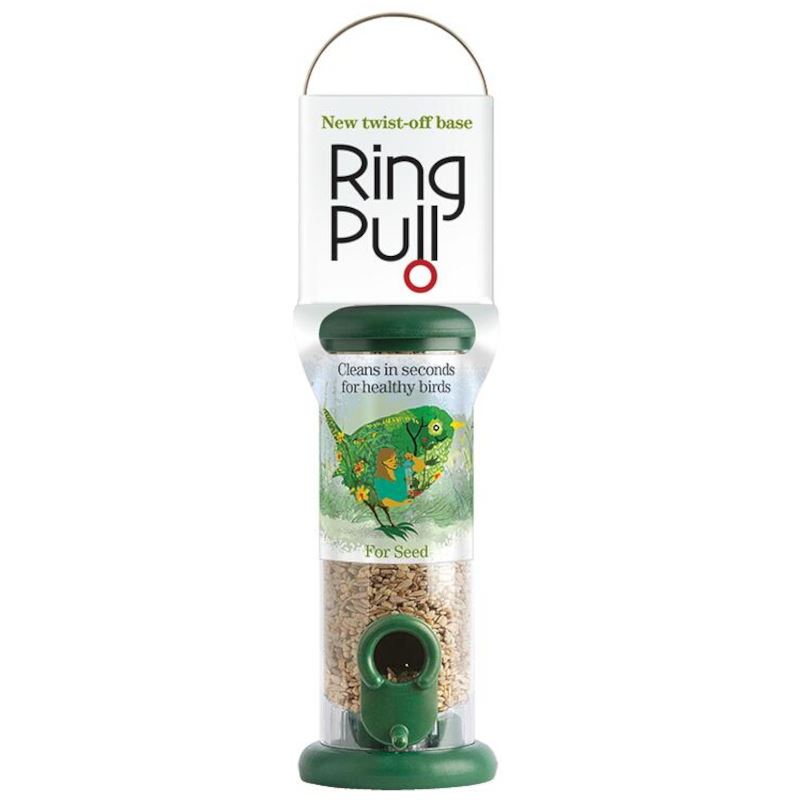 Ring Pull - Green 2 Port Seed Feeder
