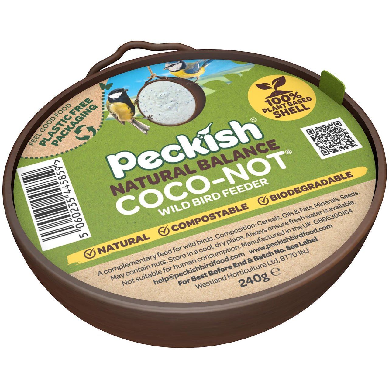 Peckish - Coco-Not Natural Balance Suet Cake