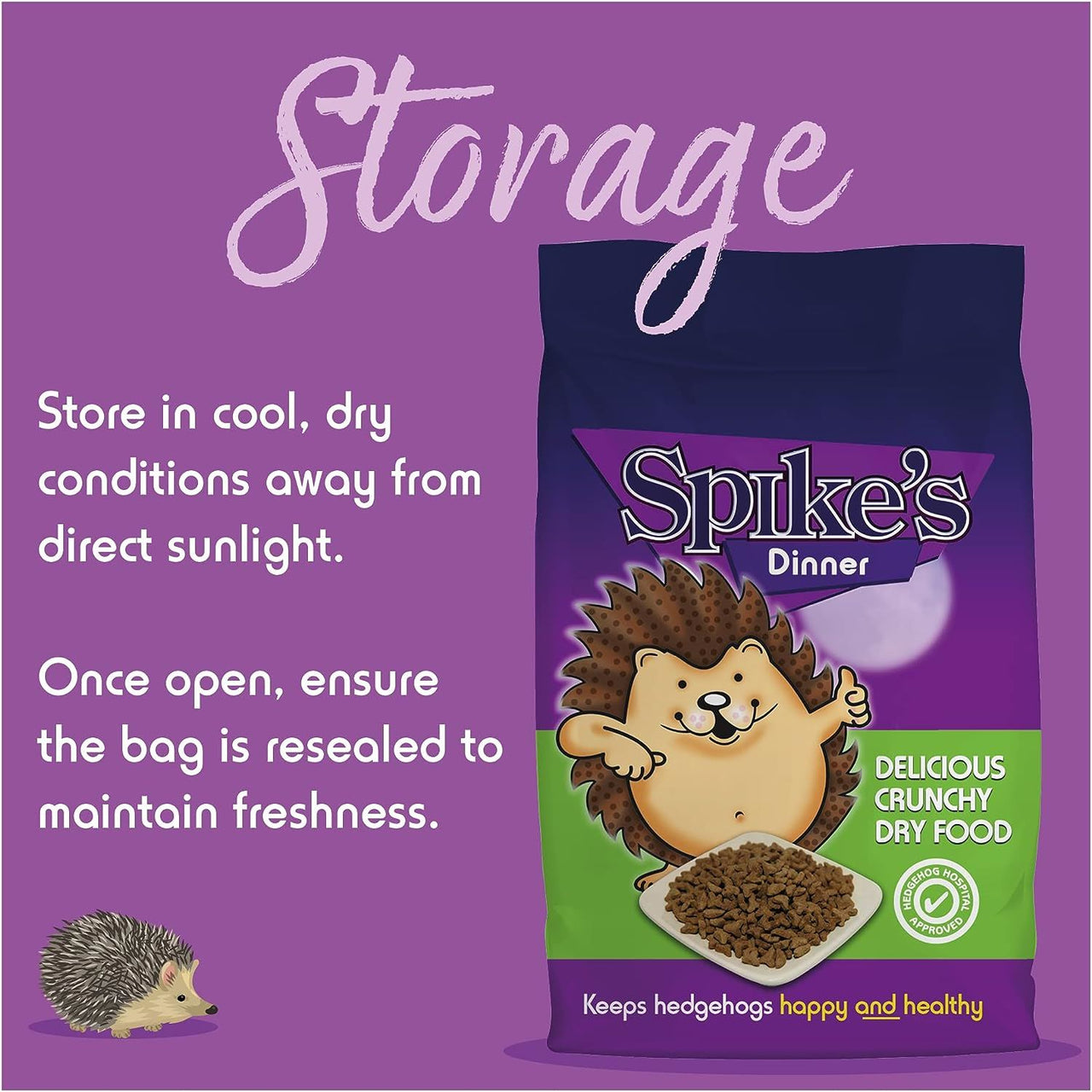Spikes - Dry Dinner Hedgehog Food, 2.5kg Pack