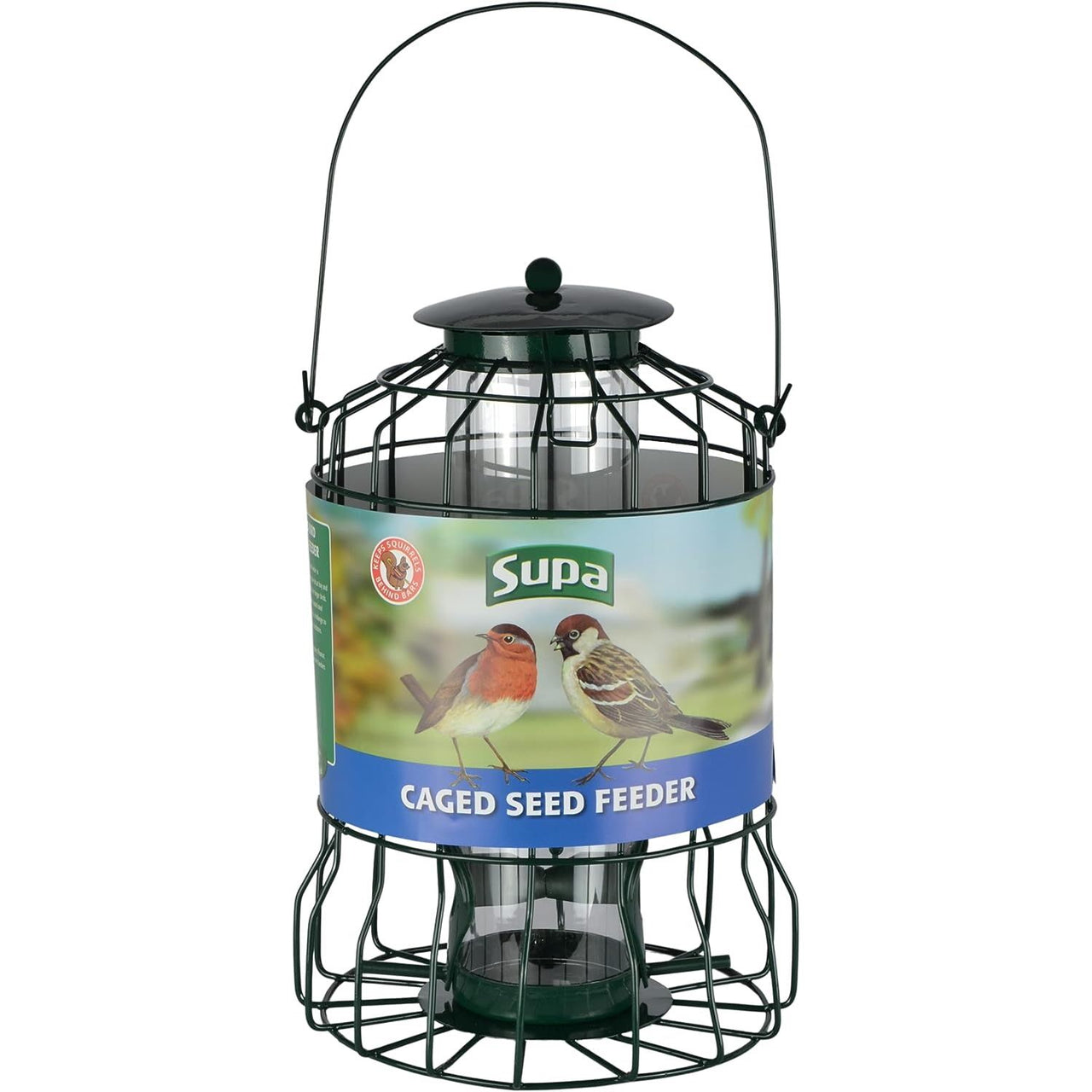Supa - 4 Port Caged Seed Feeder