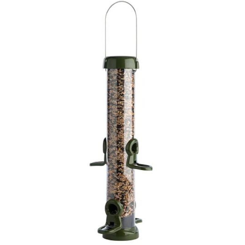 Ring Pull Click - Green 4 Port Seed Feeder