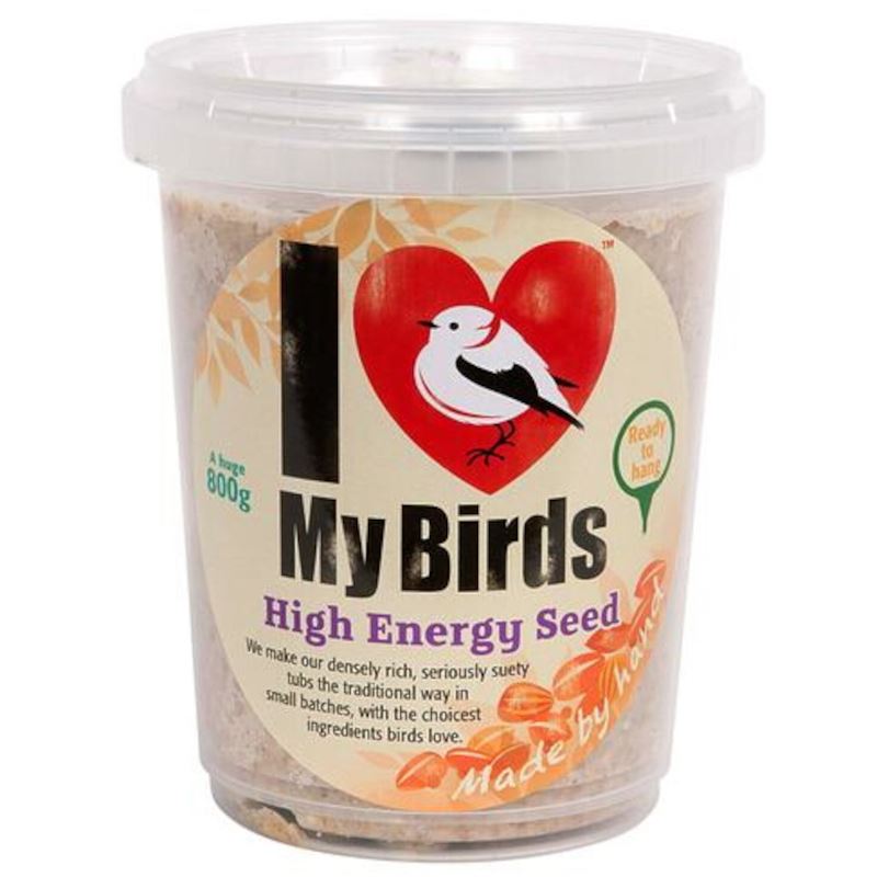 I Love My Birds - High-Energy Seed Cake, 800g Tub
