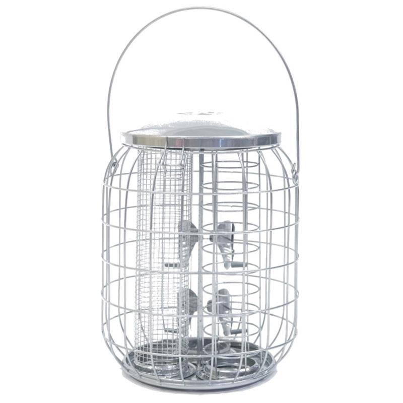 Henry Bell - Sterling 3-IN-1 Squirrel Proof Seed, Peanut & Fatball Feeder