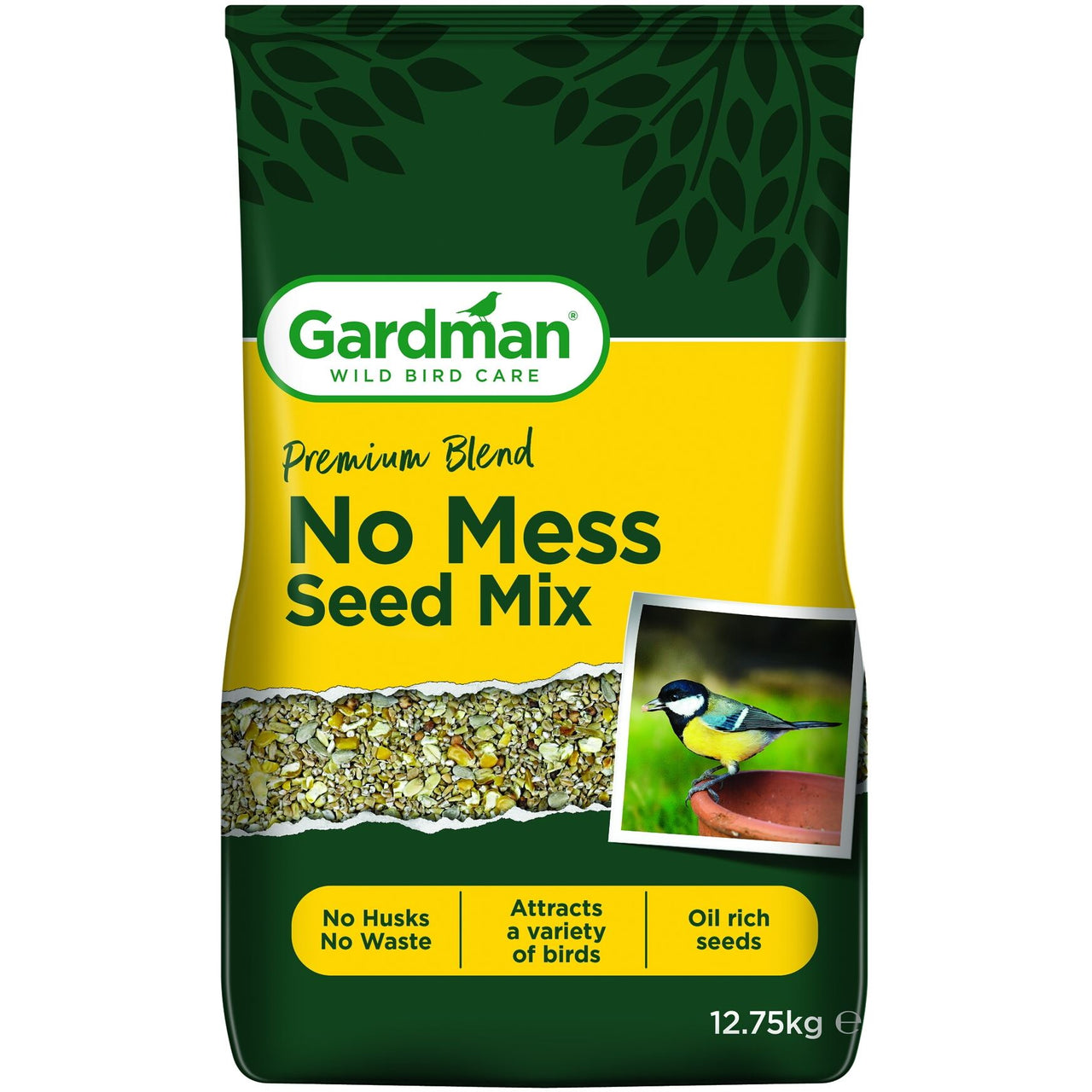 Gardman - No Mess Wild Bird Mix, 12.75kg Sack