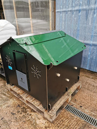 Thumbnail for Easicoop Chalet L - HPL Chicken coop up to 10 large Birds (Black) (Delivery Only)