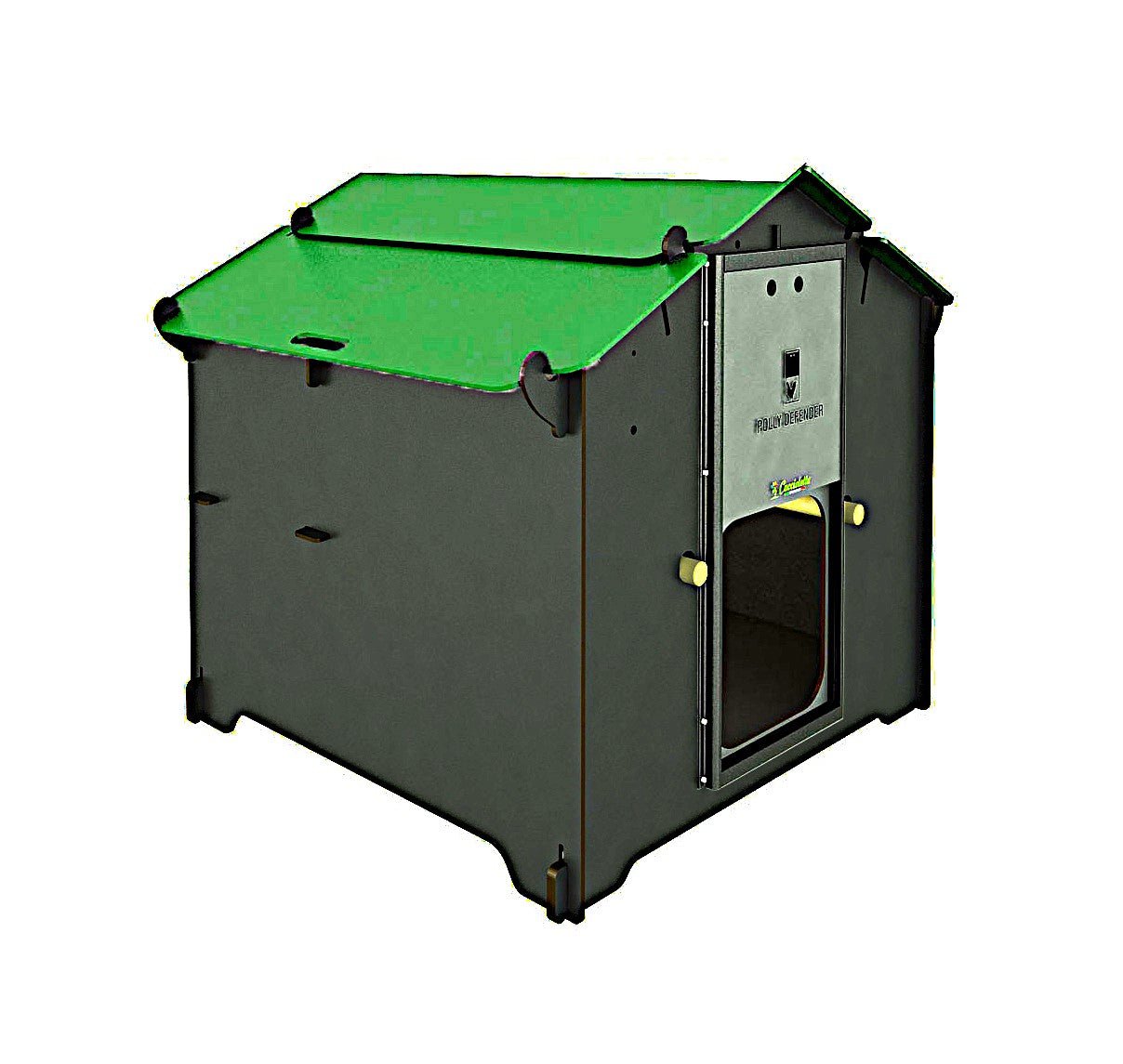 Easicoop Eco HPL chicken coop 6 birds (Black) (Delivery Only)