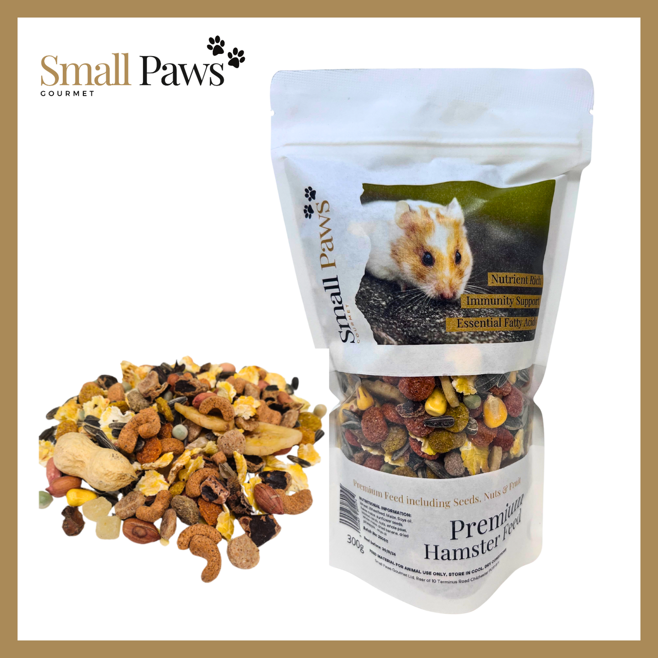Small Paws Premium Hamster Feed (Delivery Only)