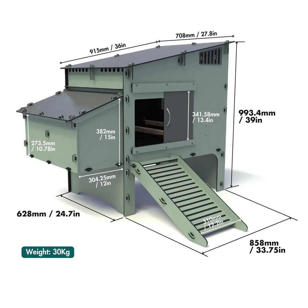 Nestera Aspen 6 Chicken coop for up to 6 Large Birds (Delivery Only)