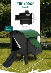 Thumbnail for Nestera Small Lodge Chicken Coop for up to 3 Large Birds (Delivery Only)
