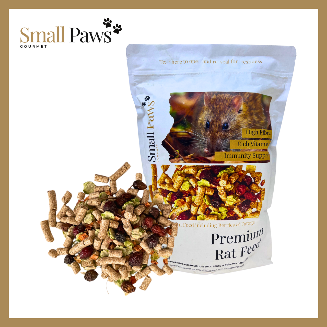 Small Paws Premium Mouse Feed (Delivery Only)